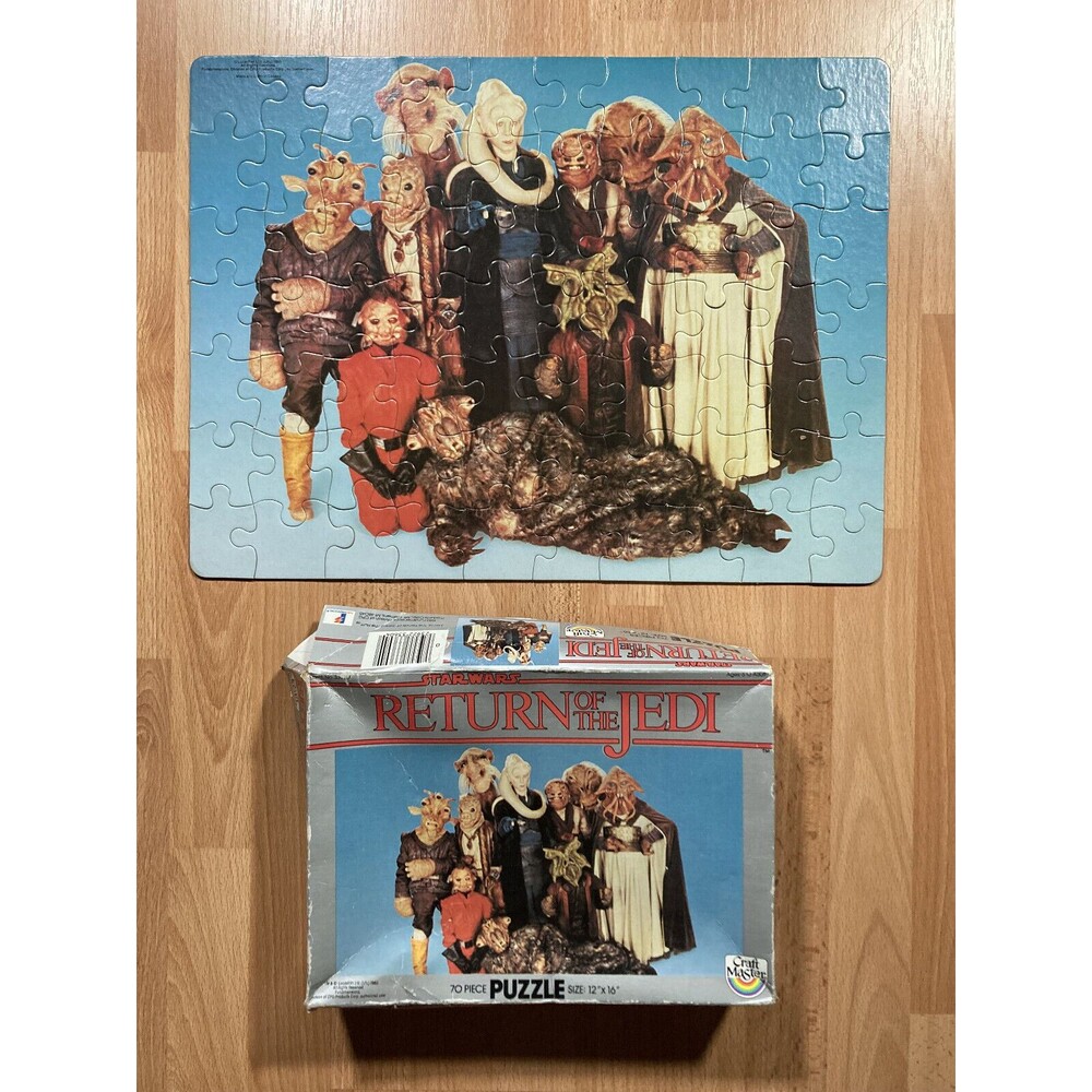 Star Wars: ROTJ • Vintage Bib Fortuna & Aliens Puzzle 3360 (1983) • COMPLETE